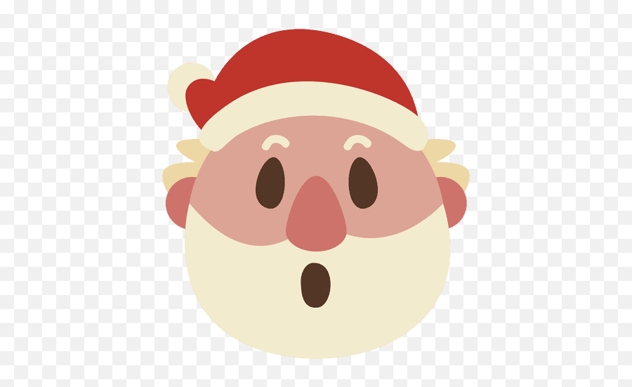 Surprise Santa Claus Face Emoticon 57 - Angry Santa Face Png Emoji,Merry Christmas Emoji Art