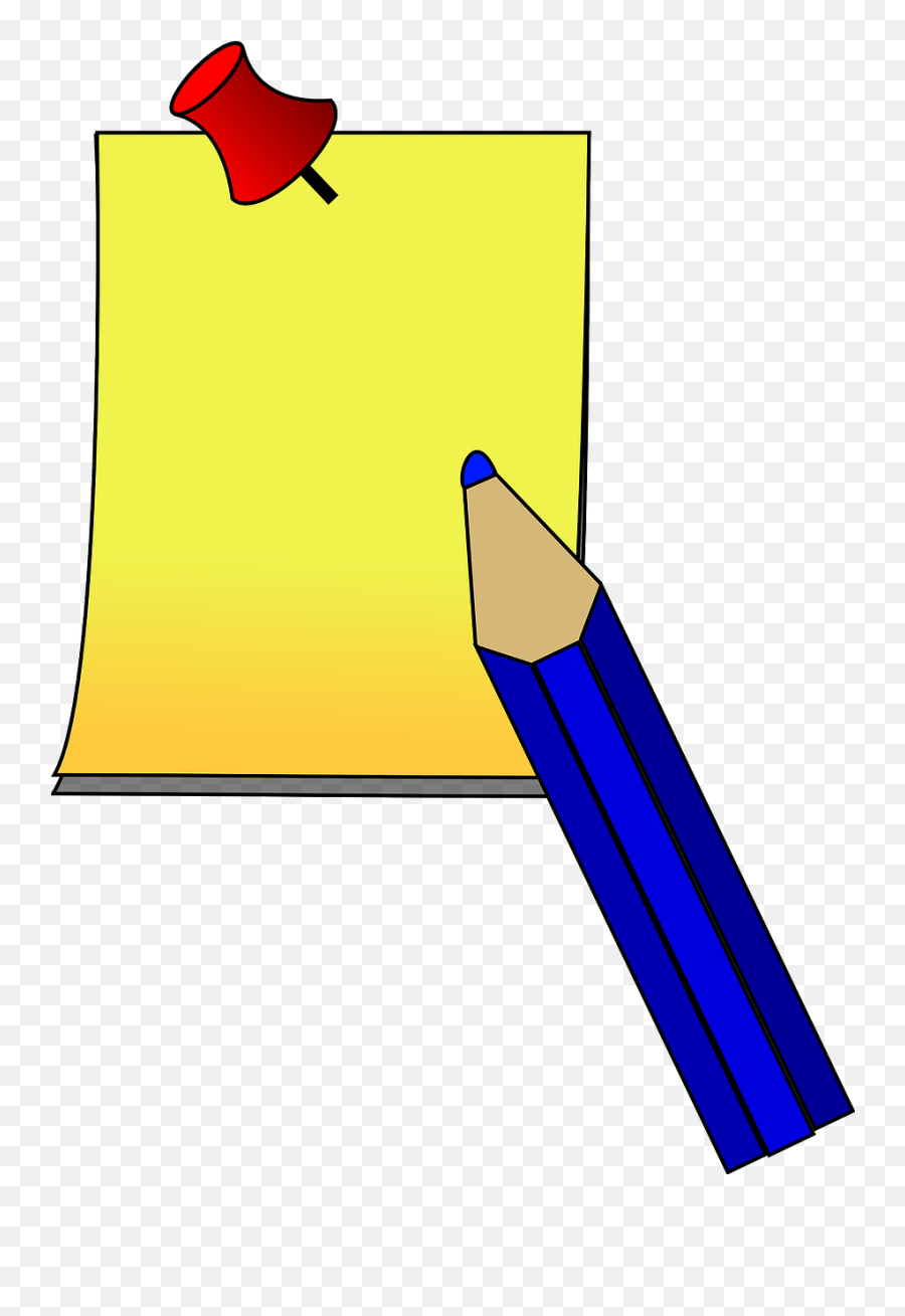 Memo Note Paper Pen Post - Post It Note Clip Art Emoji,Emoji Bulletin Board