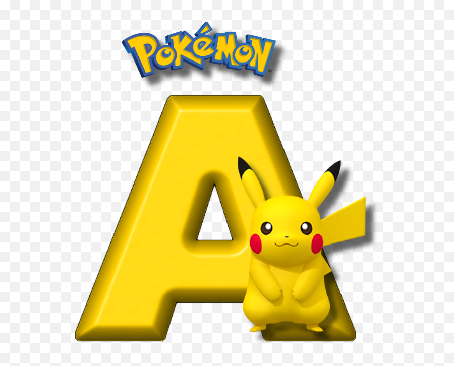 Abecedario De Pikachu De Pokémon - Pokemon Letter Emoji,Pikachu Emoji Text