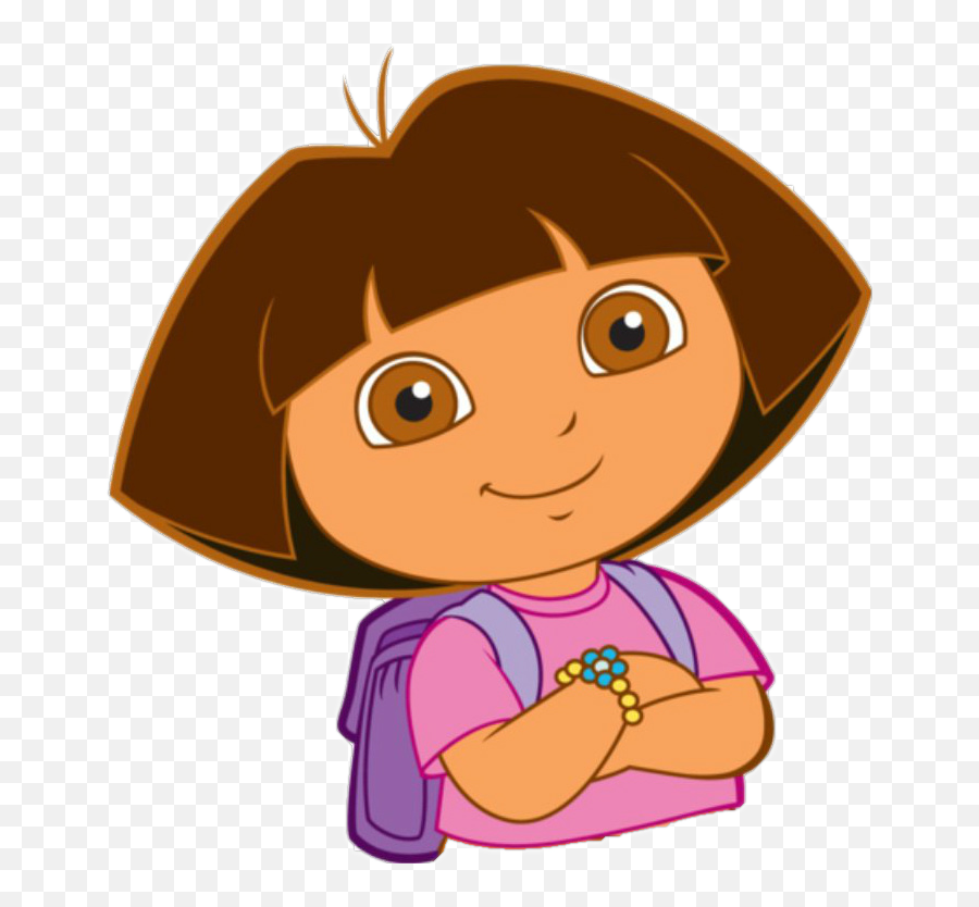 Hi Clipart Dora Hi Dora Transparent - Doras Hair Emoji,Dora Emoji