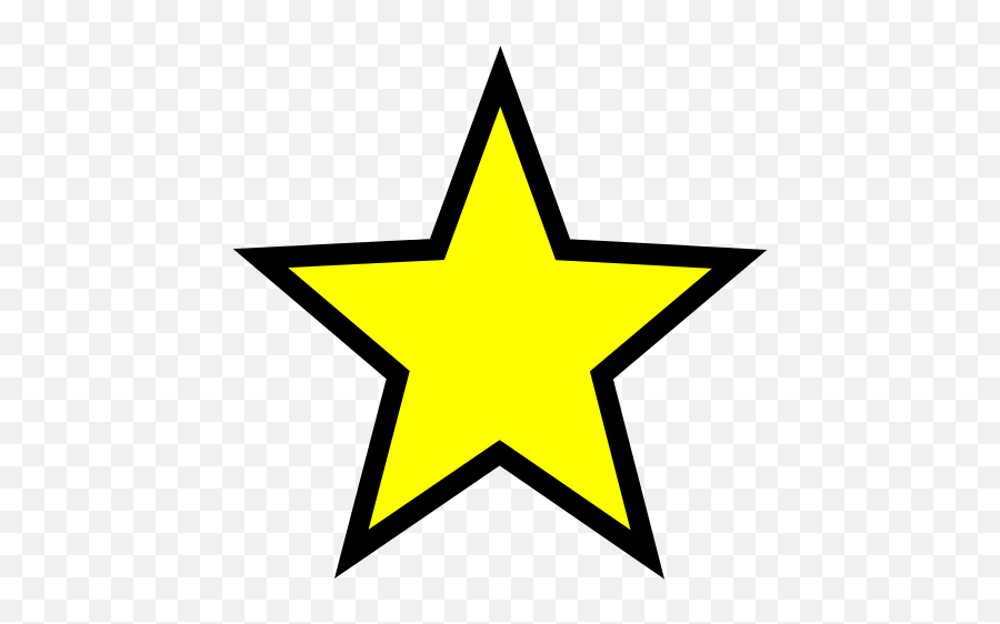 Full Star Yellow - Transparent Background White Star Emoji,Gold Star Emoticon