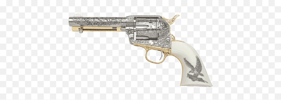 Intricate Pistol - Pearl Grip Saa Artillery Emoji,Old Gun Emoji