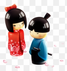 Free Vectors Graphics Psd Files - Japan Cartoon Dolls Emoji,Japanese Doll Emoji
