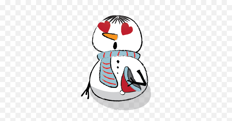 Snowman Stickers - Clip Art Emoji,Sumo Emoji