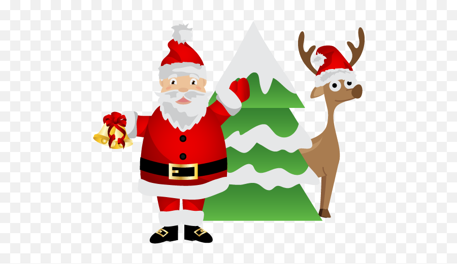 Black Santa - Cartoon Emoji,Black Santa Claus Emoji