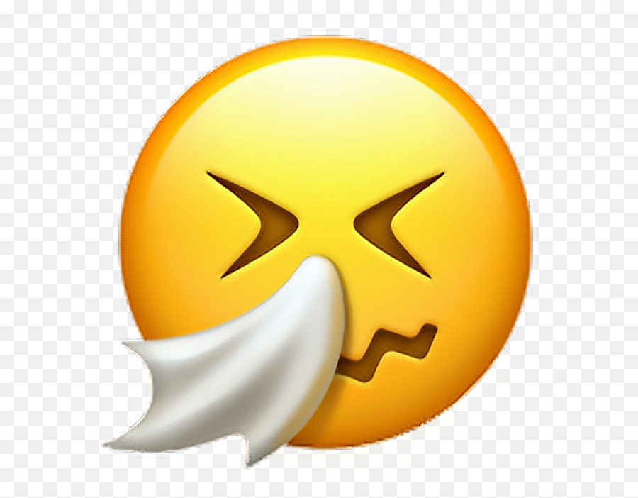 Sneezing Face Emoji Face Sneezing Emoji Emoticon - Blowing Nose Emoji Png,Face Emoji