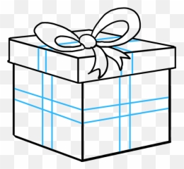 How To Draw A Christmas Present - Really Easy Drawing Tutorial Christmas Presents Drawings Emoji,Christmas Present Emoji