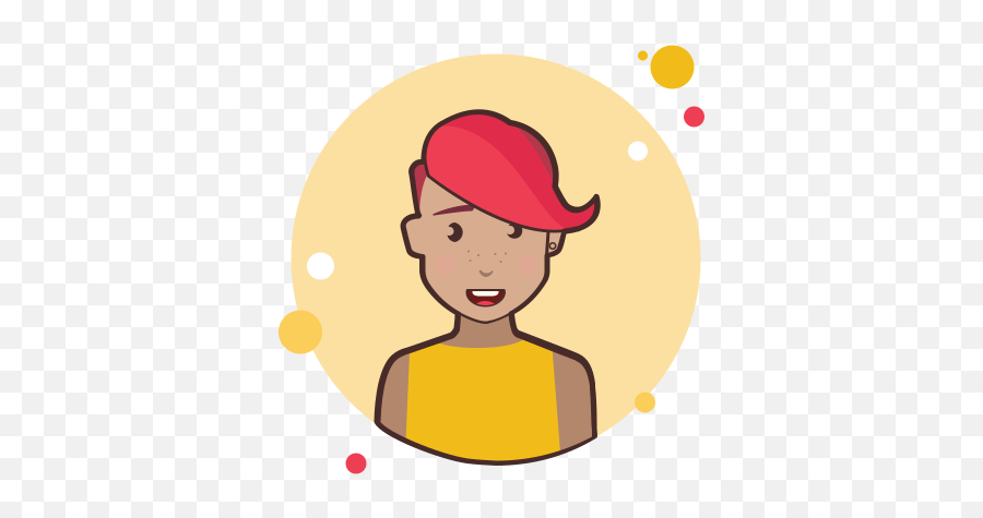 Red Short Hair Lady In Yellow Shirt Icon Emoji,Cute Emoji Clothes
