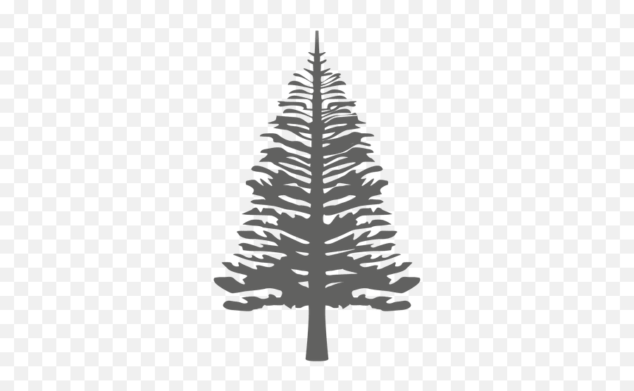 Pine Tree Silhouette 4 - Flag Of Norfolk Island Emoji,Pine Tree Emoji