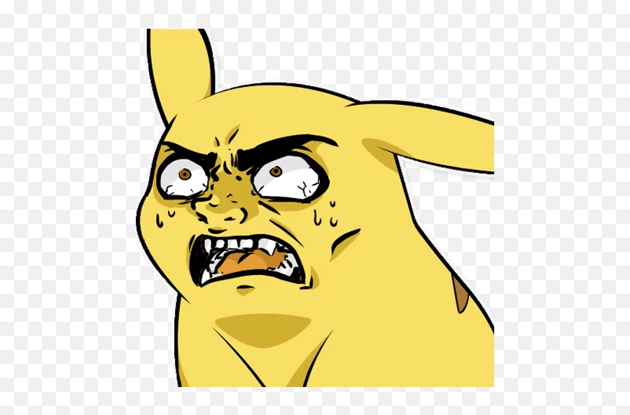 Pokemon Meme Face Stickers - Live Wa Stickers Pikachu Face Emoji,Emojios