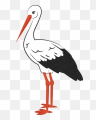 Stork Clipart - Stork Clipart Emoji,Stork Emoji