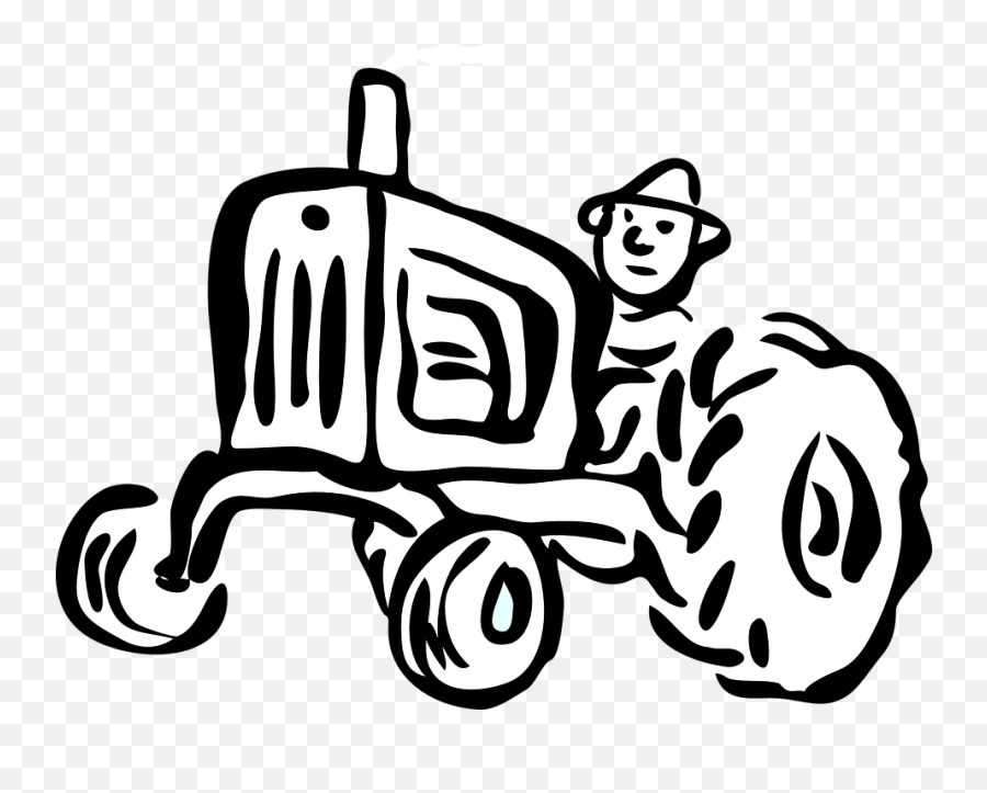 Black And White Png Car Farmers U0026 Free Black And White Car - Traktor Clipart Free Emoji,Farming Emoji
