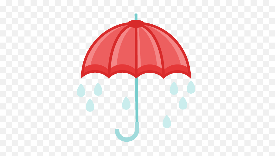 Umbrella With Raindrops Clipart - Umbrella Cute Clipart Emoji,Umbrella Emoji