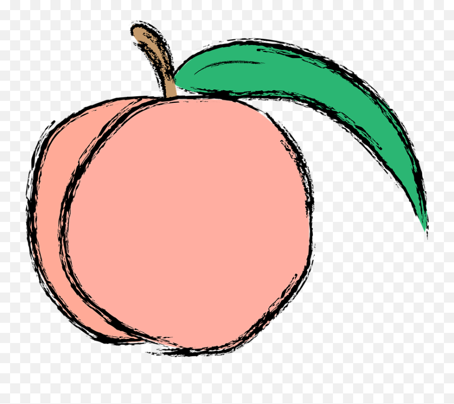 Peach Fruit Food - Clipart Georgia On My Mind Emoji,Apple Color Emoji