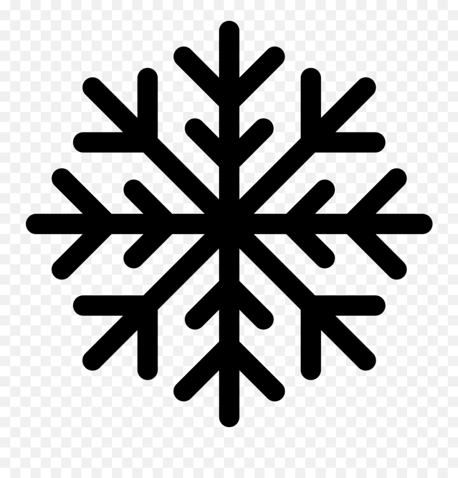 Emojione Bw 2744 - Transparent Background Snowflake Emoji,Snowflake Emoji