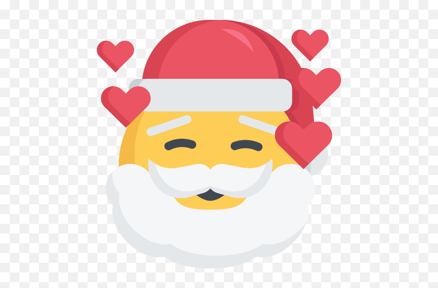 Christmas Emoji Inlove Love Santa Free Icon Of Santa Emojis - Christmas Love Emoji,Christmas Emojis