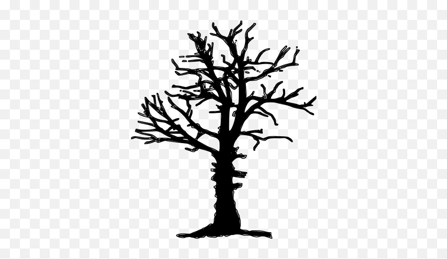 Dead Tree Silhoutte - Dead Tree Vector Png Emoji,Pot Leaf Emoji