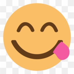 Emojione1 1f60b - Transparent Background Yum Emoji,Watch Emoji Movie