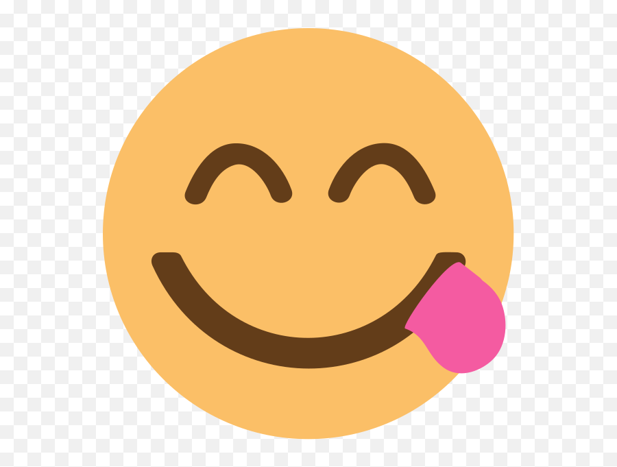 Emojione1 1f60b - Transparent Background Yum Emoji,Watch Emoji Movie