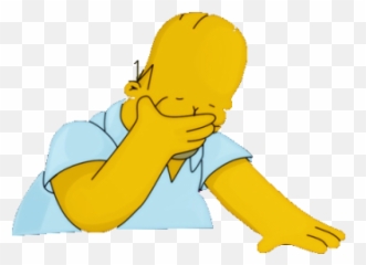 Facepalm Png And Vectors For Free - Homer Simpson Emoji