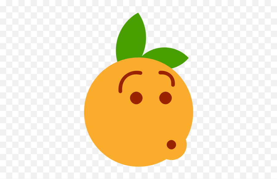 Fruity Emoji - Cartoon Clementine,Emoji