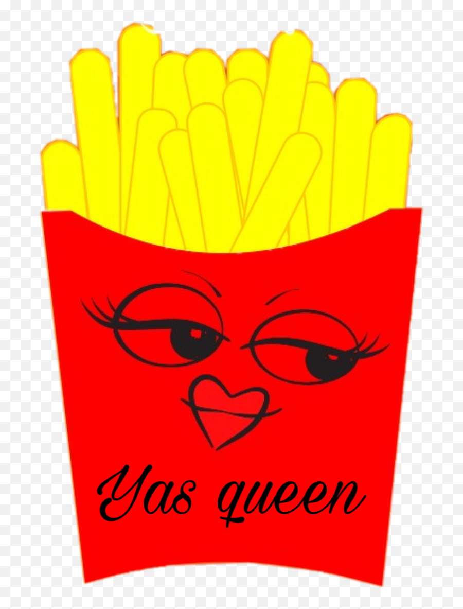 Freetoedit Two Words Yas Queen - French Fries Emoji,Yas Queen Emoji