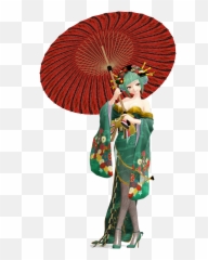 Anime Kimono Asian Ambrella Freetoedit - Geisha Emoji,Kimono Emoji