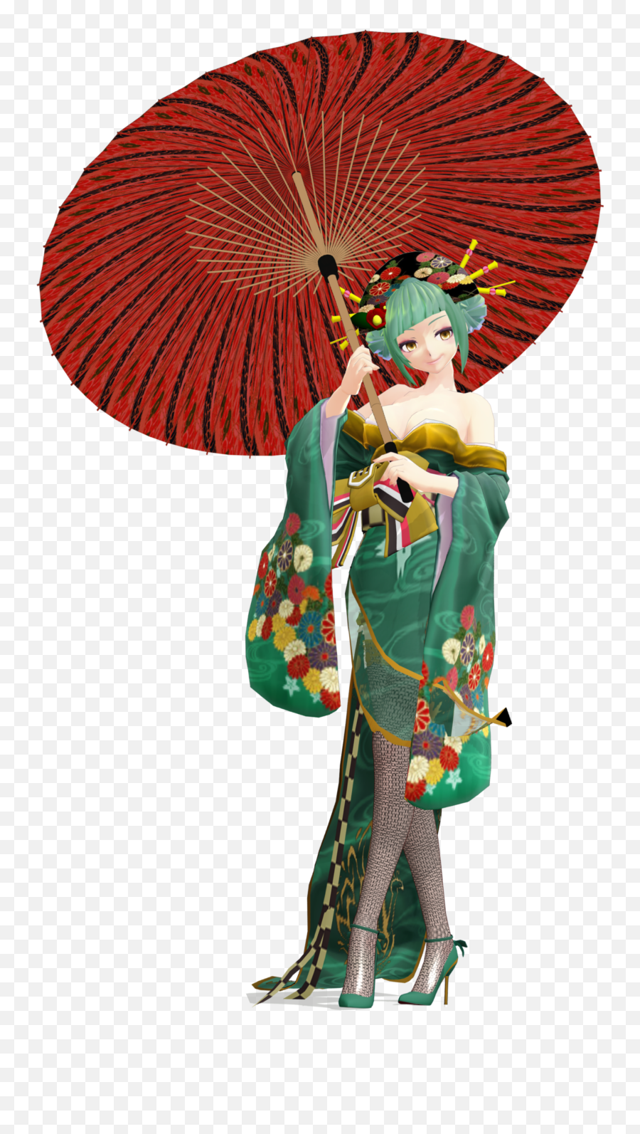Anime Kimono Asian Ambrella Freetoedit - Geisha Emoji,Kimono Emoji