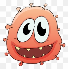 Bacteria Png Images Free Download - Cartoon Clipart Emoji