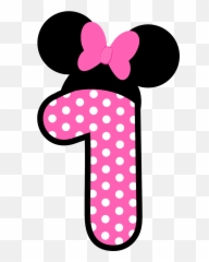 Números A Lo Minnie En Rosa - Minnie Mouse Numero 1 Emoji,Minnie Emoji