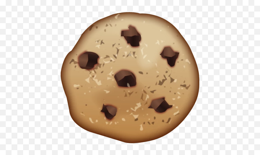 Chocolate Chip Cookie Emoji - Chocolate Chip Cookie Emoji Png,Cookie Emoji