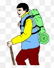 Hike Smiley Images Clipart - Hiking Gif Emoji