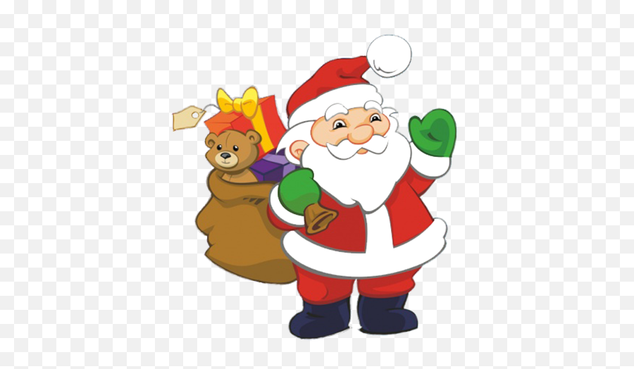 Funny And Free Santa Claus Clipart - Santa Claus Clipart Emoji,Black Santa Claus Emoji