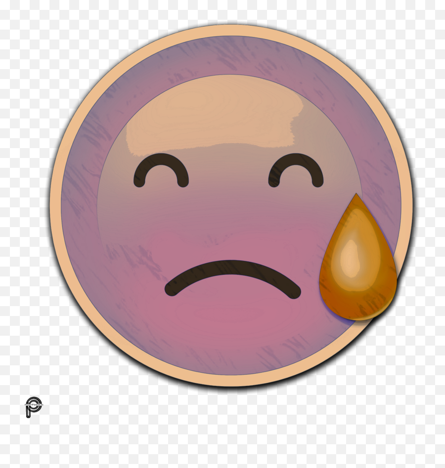 Emoji Sad Emojisticker - Smiley,Self Made Emoji