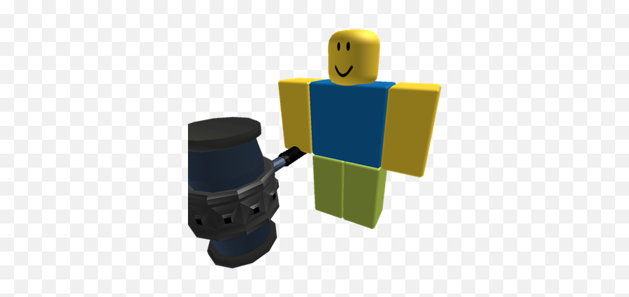 A Noob With A Ban Hammer - Roblox Noob With Ban Hammer Emoji,Hammer Emoticon