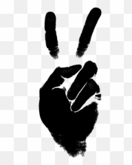 Shit Is - Hand Peace Sign Emoji