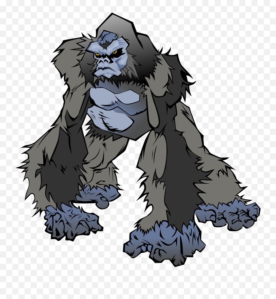 Free Gorilla Cartoon Png Download Free Clip Art Free Clip - Baby Gorilla Clipart Emoji,Gorilla Emoji