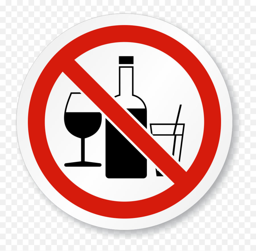 No Alcohol Clipart Png - No Drinking Logo Png Emoji,Alcohol Emoji