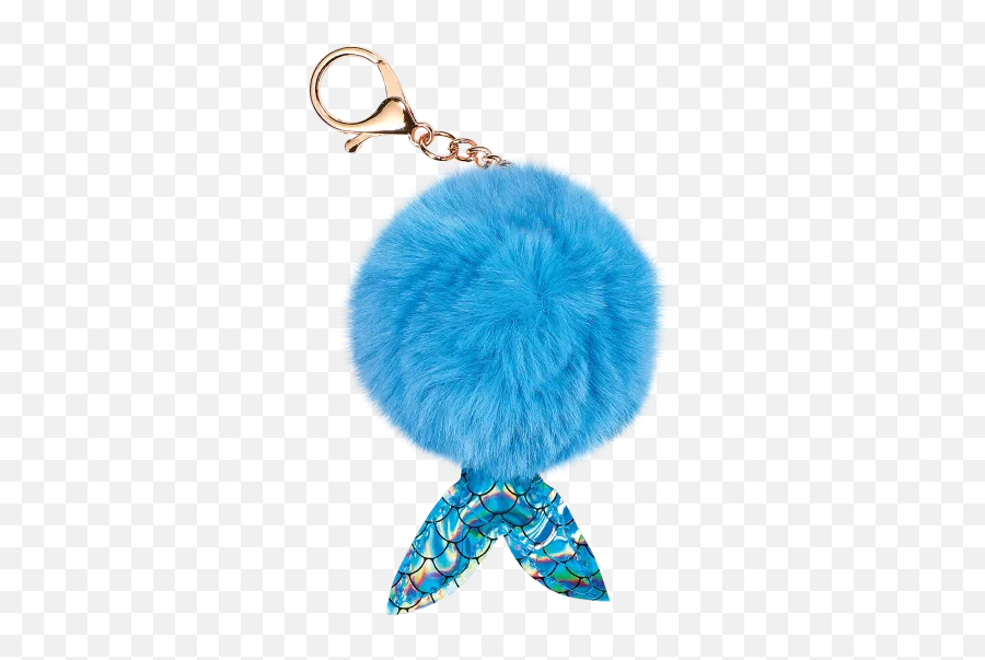 Mermaid Furry Pom - Keychain Emoji,Ball And Chain Emoji