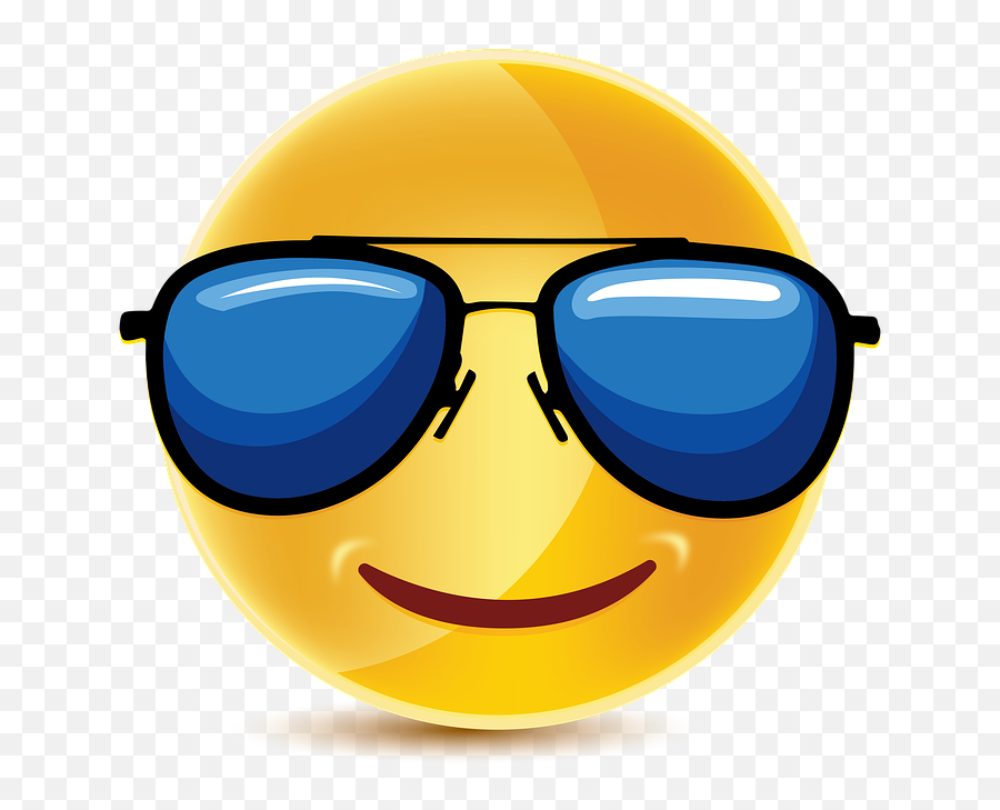 Cute Smiley Emoticon - Emoticon Funny Emoji,Sunglasses Emoji