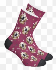 Custom Puppy Socks - Sock Emoji,Emoji Dog And Bone