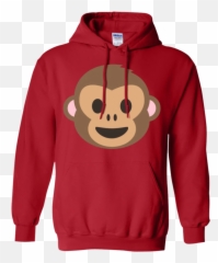 Monkey Face Emoji Hoodie - Not My President Hoodie,Ketchup Emoji