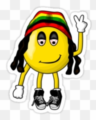 Pin - Smiley Rasta Emoji
