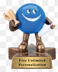 Little Buddy Bowling Trophy - Emoji