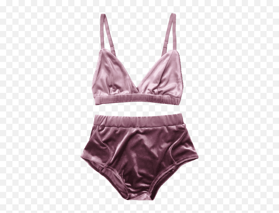 Freetoedit Sticker Aesthetic Clothing Swimwear - Velvet Set Of Underwear Png Emoji,Panties Emoji