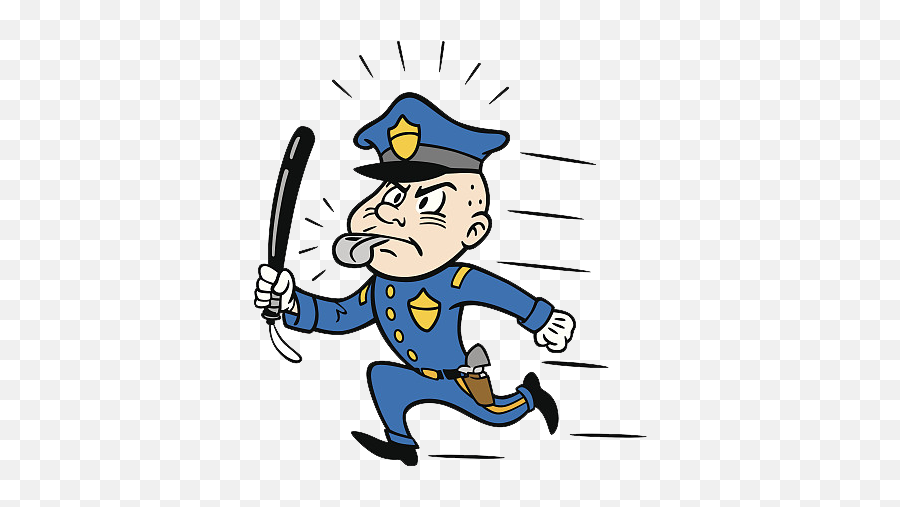 Cop Clipart Policman Cop Policman - Policias Corriendo Dibujo Emoji,Policeman Emoji