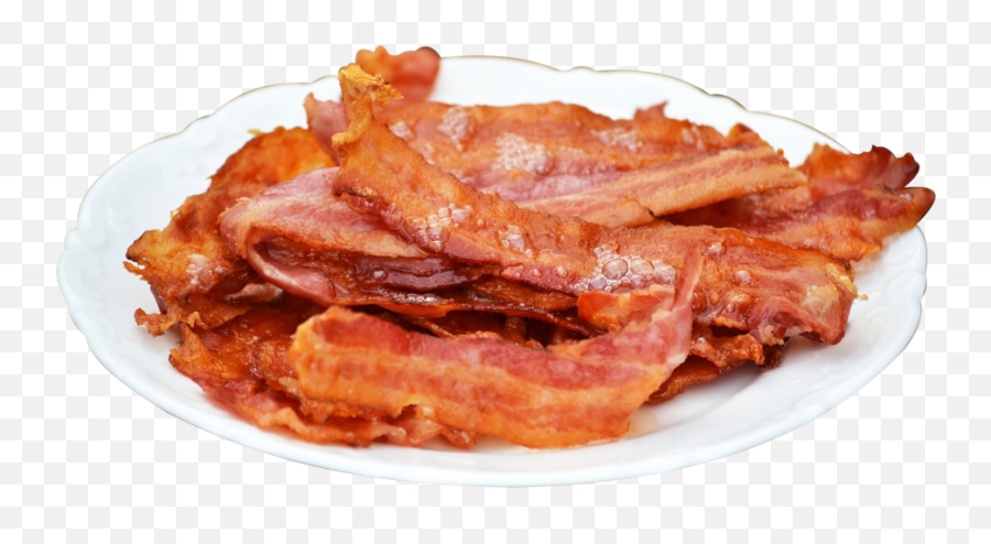 Bacon Clipart Cooked Bacon Bacon - Plate Of Bacon Png Emoji,Emoji Cheeseburger Crisis