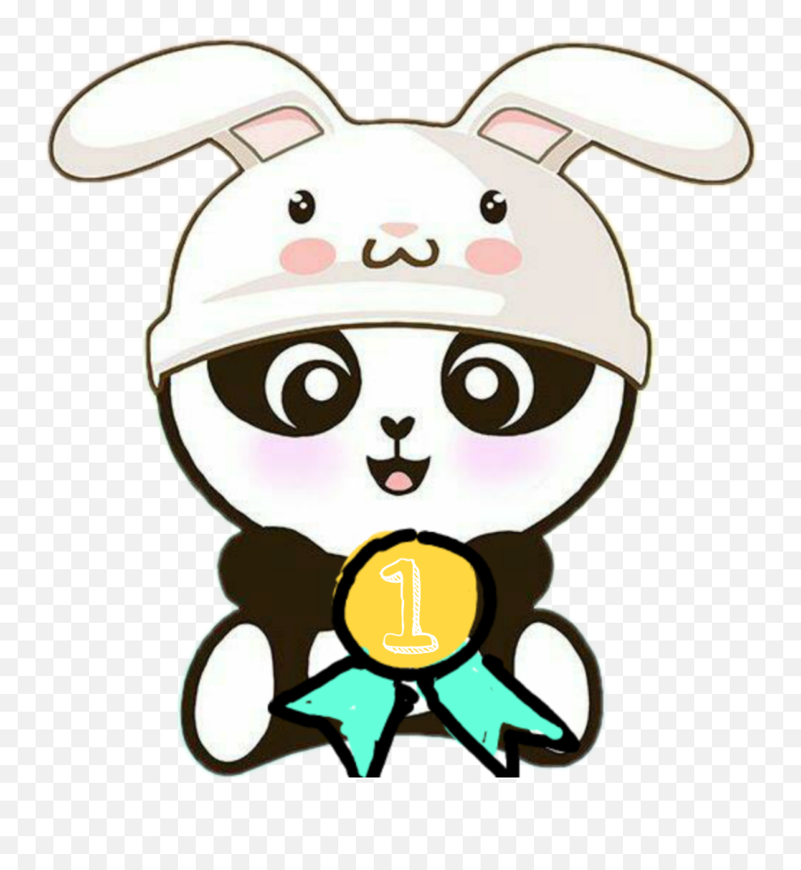 Panda Medals Sweet - Kawaii Cute Panda Drawing Emoji,Sweet Dream Emoji