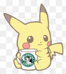 Kawaii Cute Pokemon Pikachu Pokemon - Pikachu Starbucks Emoji,Poke Emoji