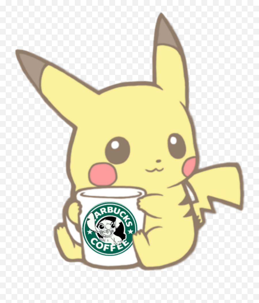 Kawaii Cute Pokemon Pikachu Pokemon - Pikachu Starbucks Emoji,Poke Emoji